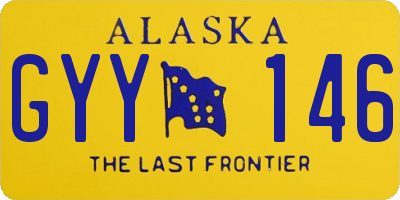 AK license plate GYY146