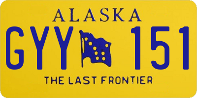 AK license plate GYY151