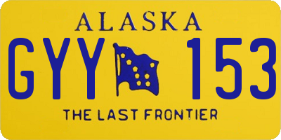 AK license plate GYY153