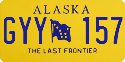 AK license plate GYY157