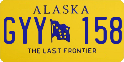 AK license plate GYY158