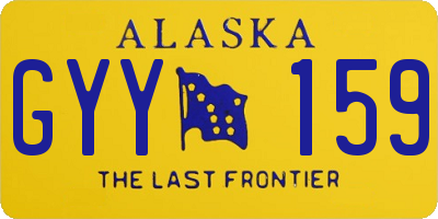 AK license plate GYY159