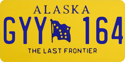 AK license plate GYY164