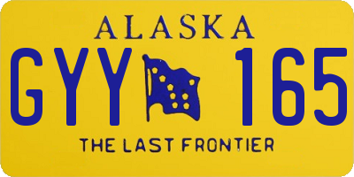 AK license plate GYY165