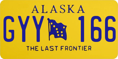 AK license plate GYY166