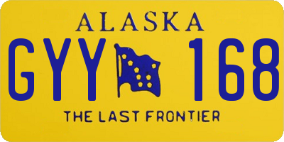 AK license plate GYY168