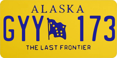 AK license plate GYY173