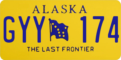 AK license plate GYY174