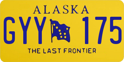AK license plate GYY175