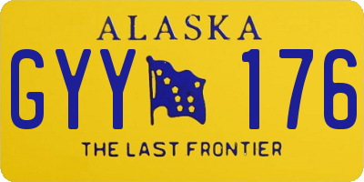AK license plate GYY176
