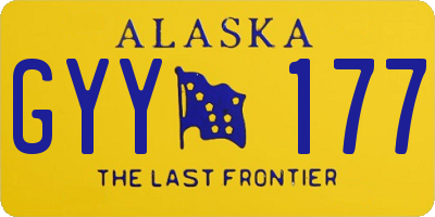 AK license plate GYY177