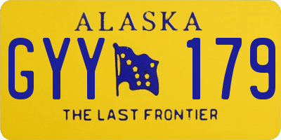 AK license plate GYY179
