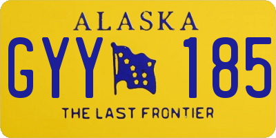 AK license plate GYY185