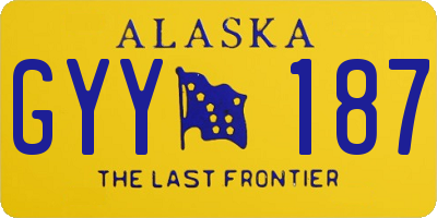 AK license plate GYY187