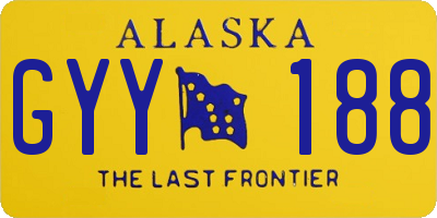 AK license plate GYY188