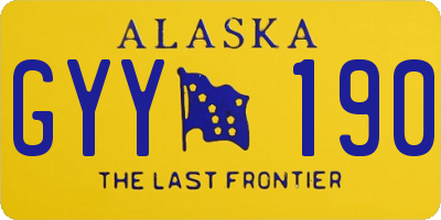 AK license plate GYY190