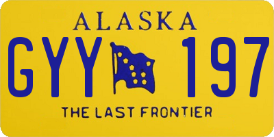 AK license plate GYY197