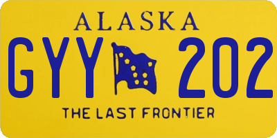 AK license plate GYY202