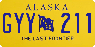 AK license plate GYY211