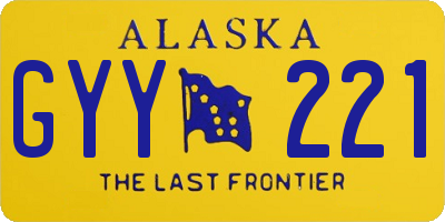 AK license plate GYY221