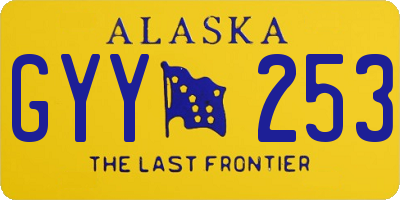 AK license plate GYY253