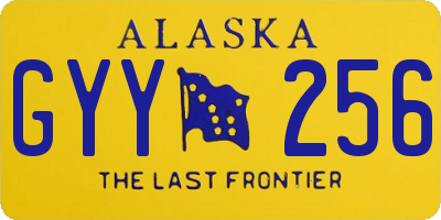 AK license plate GYY256