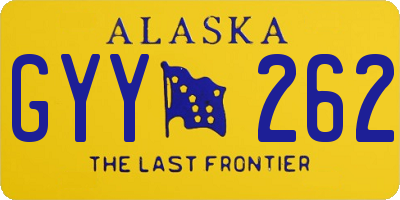 AK license plate GYY262