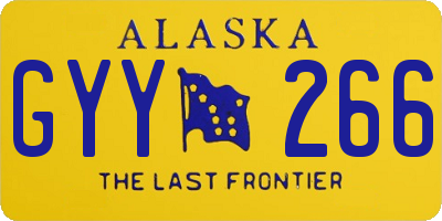 AK license plate GYY266