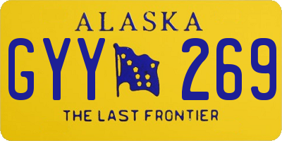 AK license plate GYY269