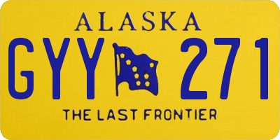 AK license plate GYY271