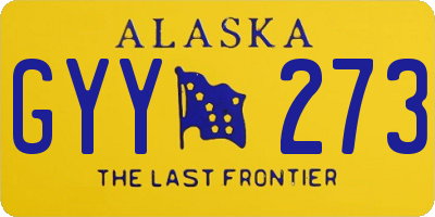 AK license plate GYY273