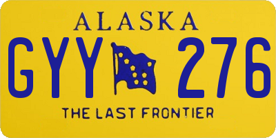 AK license plate GYY276