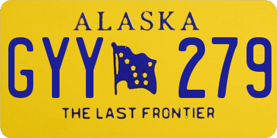 AK license plate GYY279