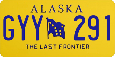 AK license plate GYY291