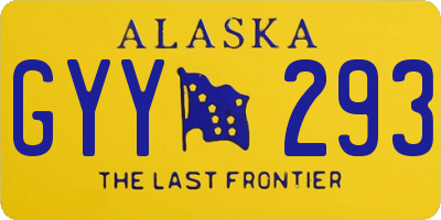 AK license plate GYY293