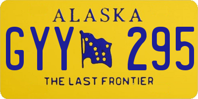 AK license plate GYY295