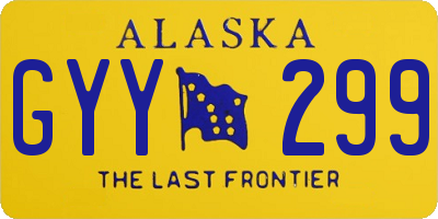 AK license plate GYY299