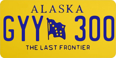 AK license plate GYY300