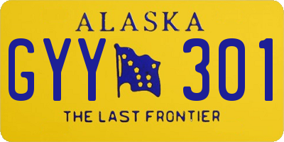 AK license plate GYY301
