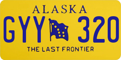 AK license plate GYY320