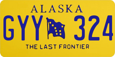 AK license plate GYY324