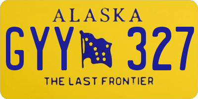 AK license plate GYY327