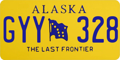 AK license plate GYY328