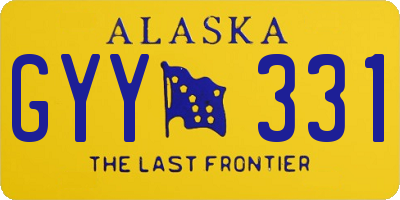 AK license plate GYY331