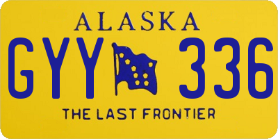 AK license plate GYY336