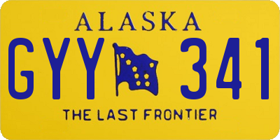 AK license plate GYY341