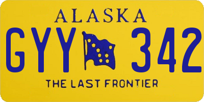 AK license plate GYY342
