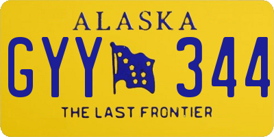 AK license plate GYY344
