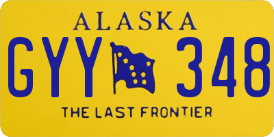 AK license plate GYY348