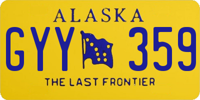 AK license plate GYY359